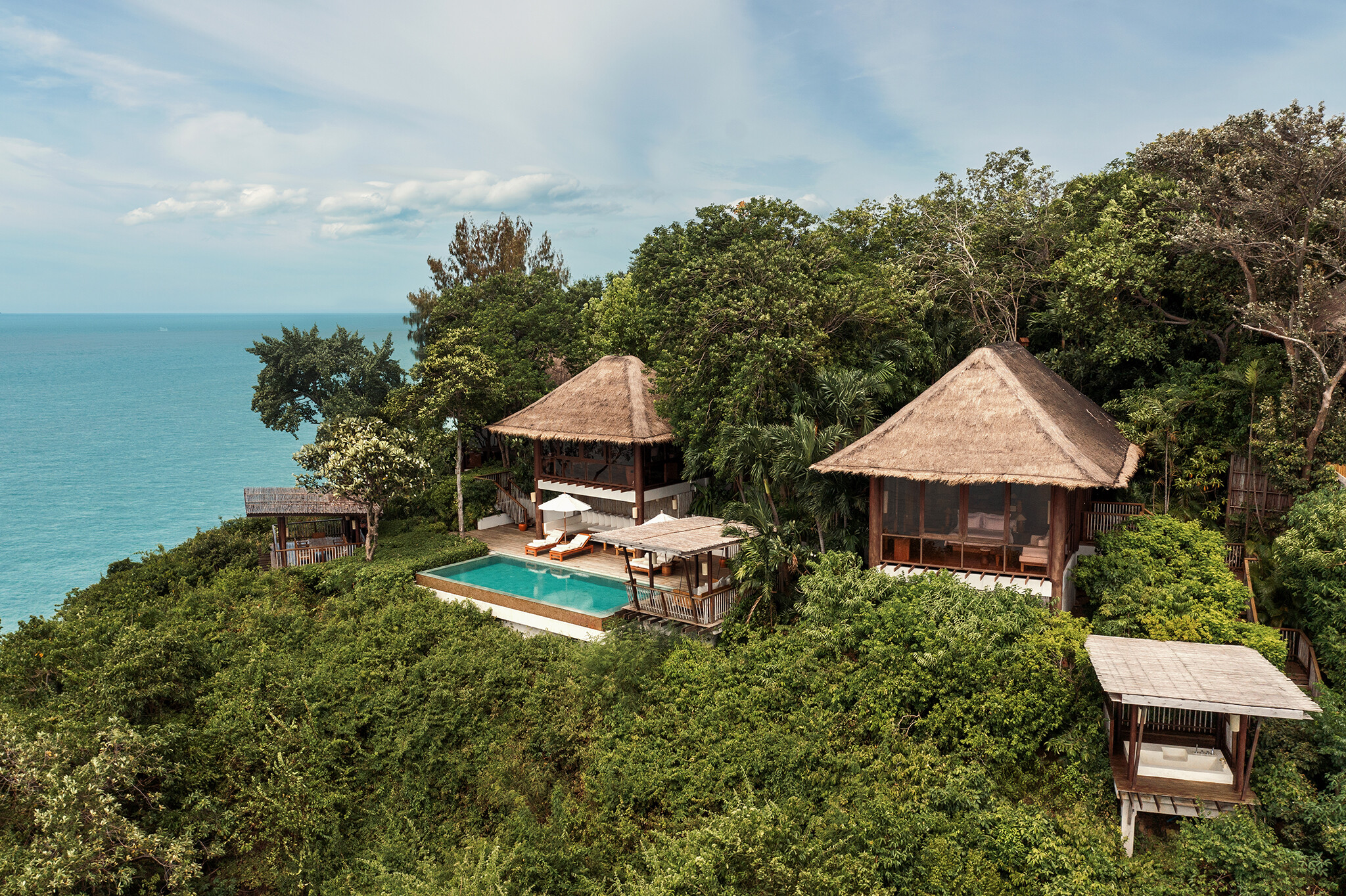 The Ocean Retreat Drone Shot
